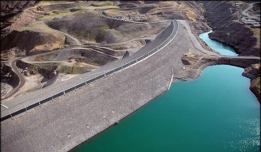 Khoda Afarin Dam in Northwestern Iran
