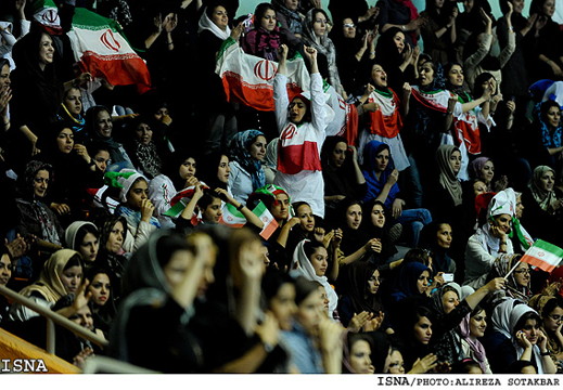 Iranian Women in Stadium