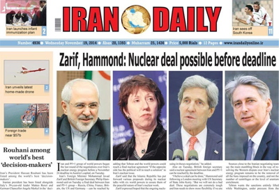 Iran Daily Newspaper-11-19