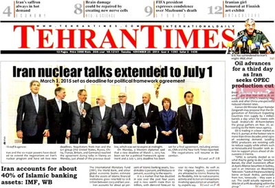 Tehran times newspaper 11 - 25
