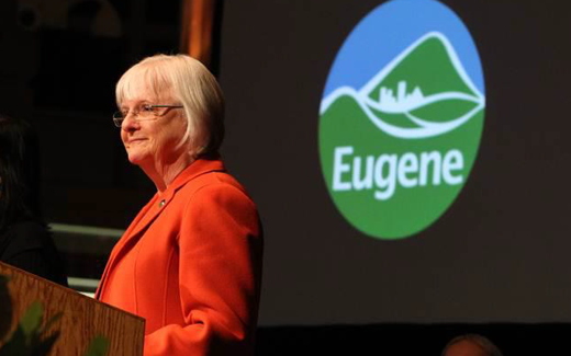 Kitty Piercy, the mayor of Eugene in the US state of Oregon