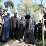 On National Week of Natural Resources, the Leader planted a sapling