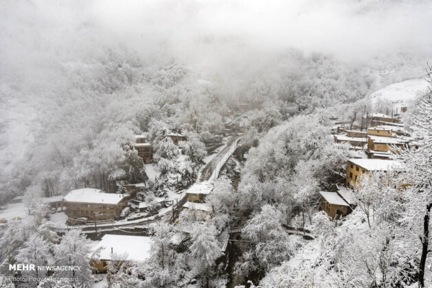 Iran's Masuleh Village Covered in Snow