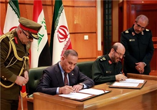 General Hossein Dehqan and his Iraqi counterpart Khalid al-Obeidi