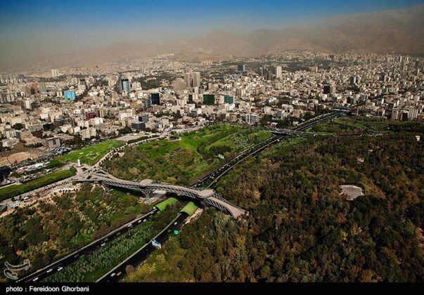 Tehran from its tallest flagpole