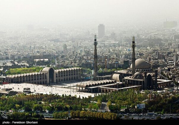 Tehran from its tallest flagpole