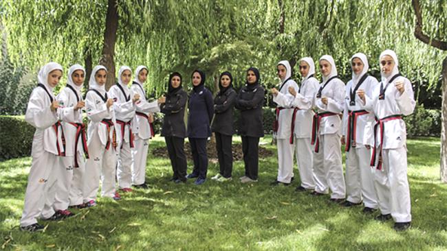 Iranian female taekwondo