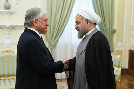 Rouhani and Armenian FM Edward Nalbandian