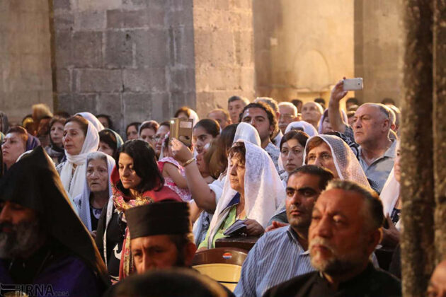 Qara Kelisa or St. Thaddeus Complex in Chaldoran, northwest of Iran, hosted the annual religious ceremony of Armenians known as Badarak.