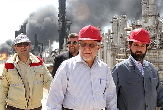 Iranian Minister of Petroleum Bijan Zangeneh is seen at Bu Ali Sina Petrochemical Complex in Iran’s southwestern province of Khuzestan on July 8, 2016. ©SHANA