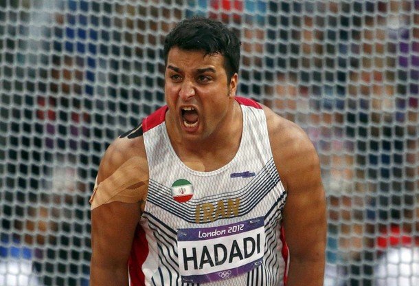 Iranian discus thrower Ehsan Haddadi