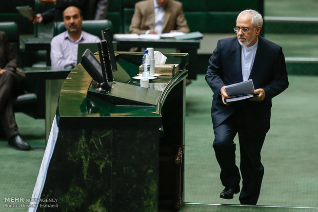 Mohammad Javad Zarif in Parliament