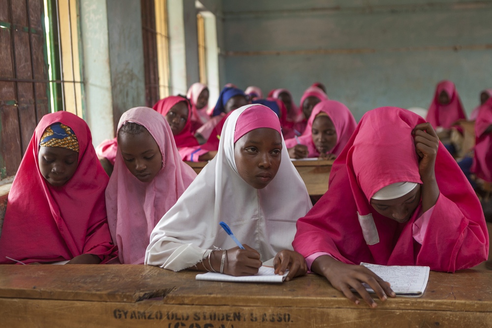 Nigerian school girls with Hijab