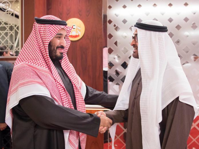 Sheikh Mohammed bin Zayed al-Nahyan and Mohammad bin Salman