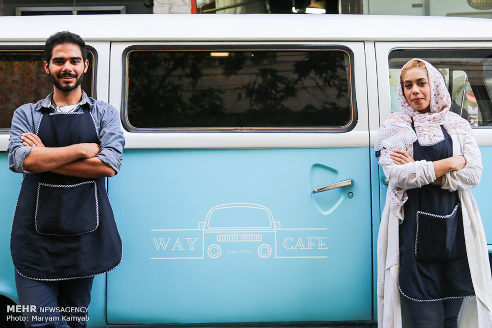 Iranian Couple Running Mobile Café on Their Microbus 29 Way Café2