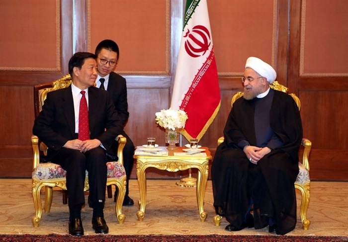Li Yuanchao-President Rouhani