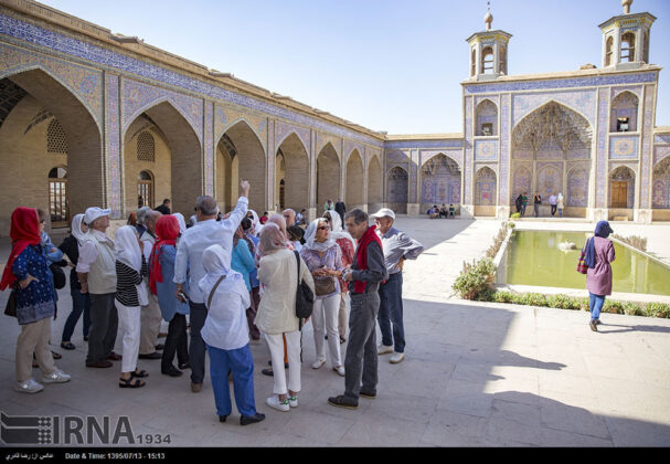 Foreign Tourists Enjoying Beauty of Iran’s Shiraz