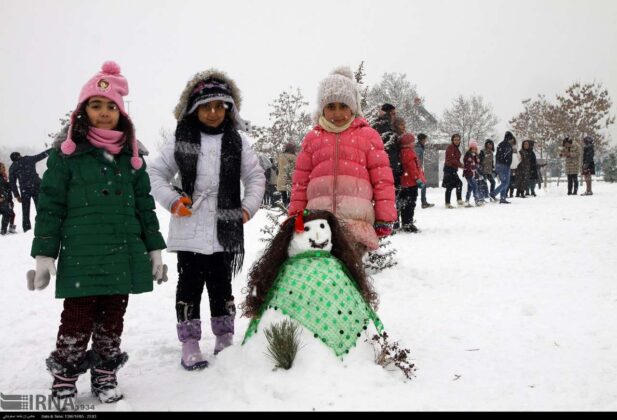 Snowman Festival in Northwestern Iran