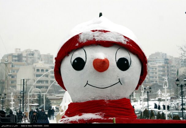 Snowman Festival in Northwestern Iran