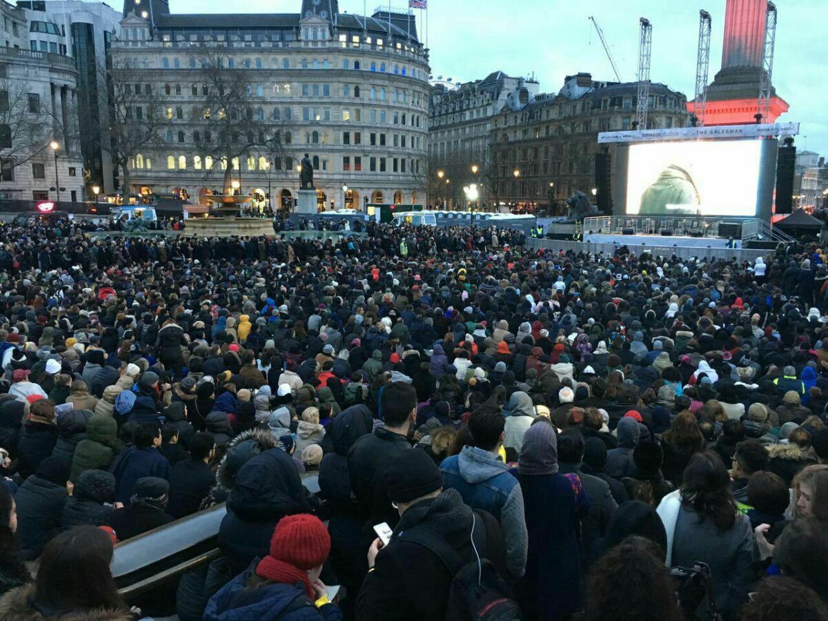 London Mayor, US State Dept. Congratulate Farhadi on Oscar 3 Trafalgar Square