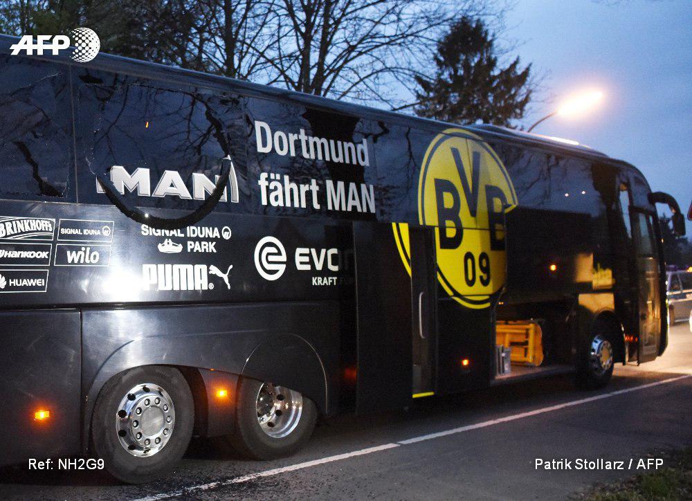 UCL Game Postponed after Explosions near Dortmund Bus