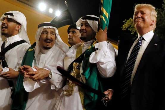 Saudi Salman King and Trump Dance