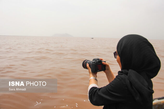 Tourists Visiting Revived Lake Urmia in NW Iran