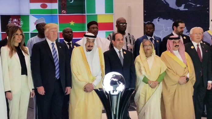 Arabian leader and Trump