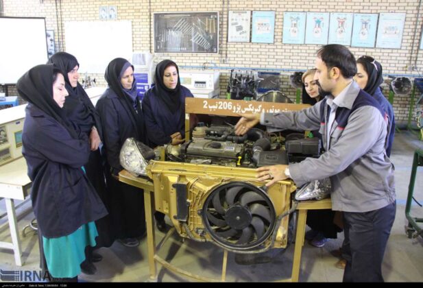 Women Mechanics Receiving Training in Iran