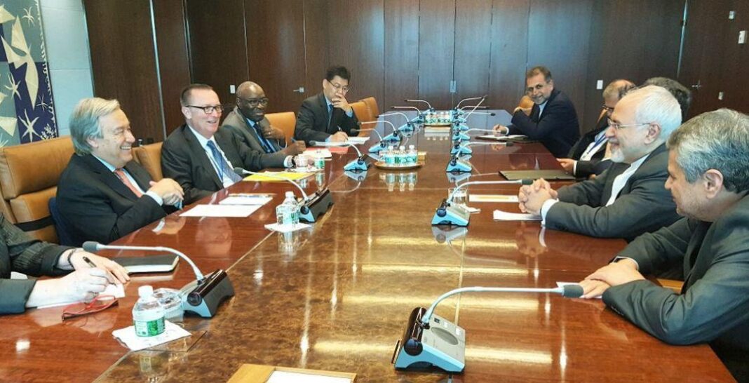 Iranian FM Meets Top UN Officials in New York