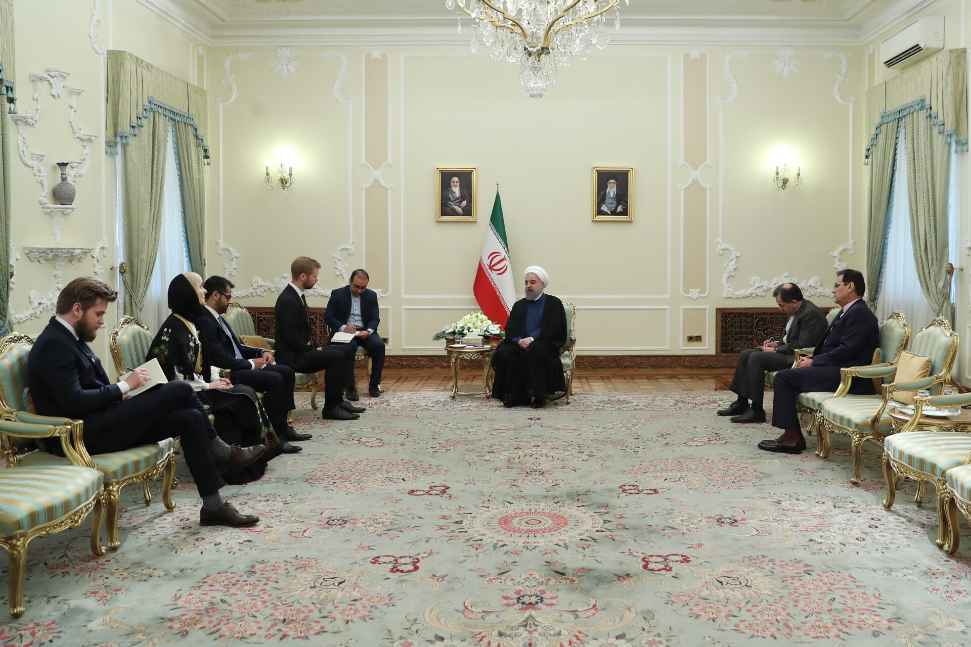 Ambassadors of 5 Countries Submit Credentials to Iran President