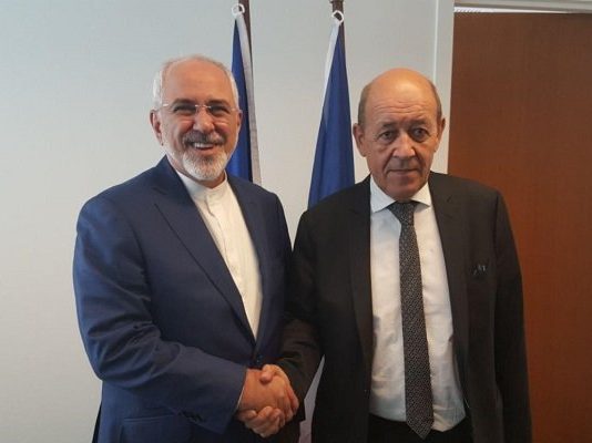 Iranian, French FMs Discuss JCPOA, Regional Issues