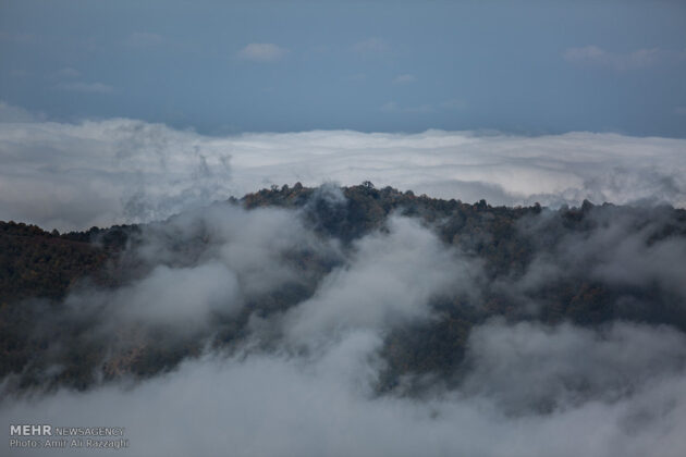 Symphony of Clouds in Skies of Iranian Village