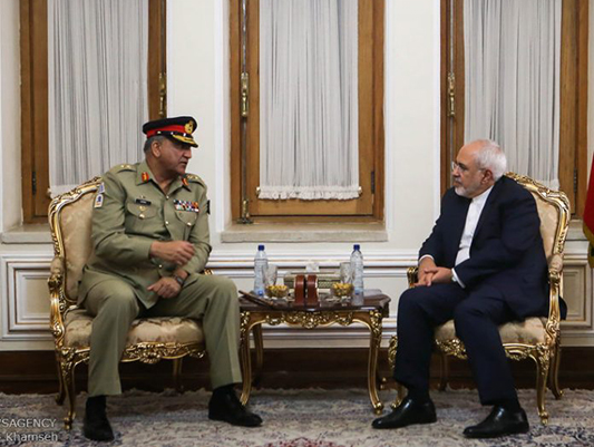 Iran FM, Pakistan Army Chief Discuss Security Ties