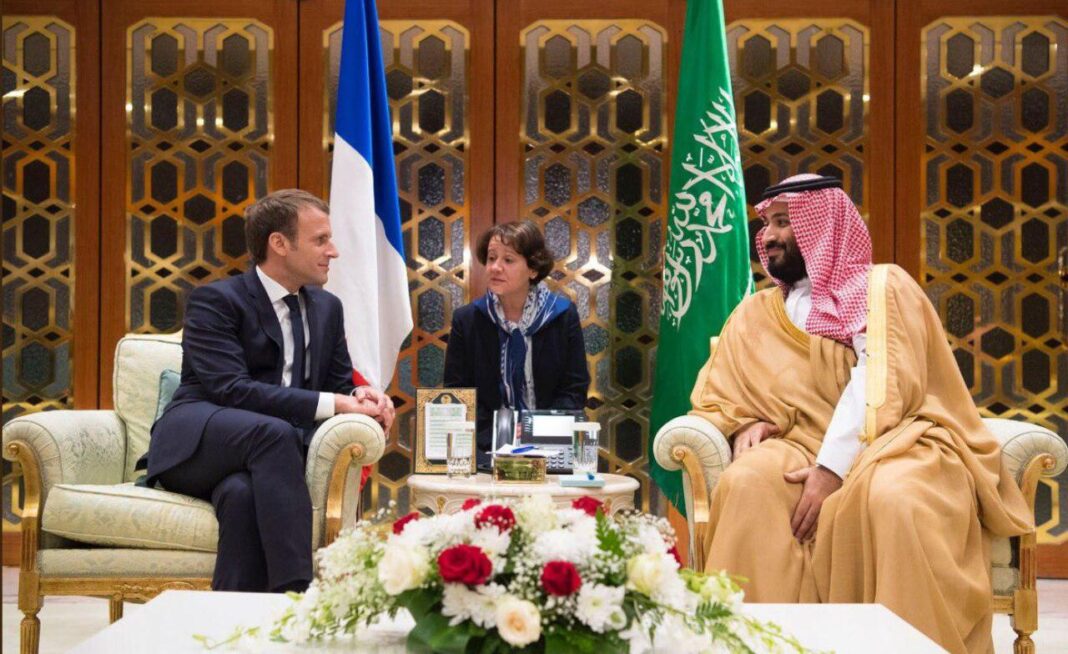 Macron and Bin Salamn