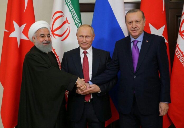 Rouhani - Putin - Erdogan in Sochi
