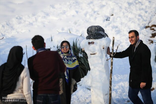Tehran, Lahijan Host Snow Sculpture Festivals