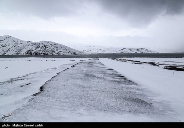 Snowfall Blankets Oroumiyeh in Northwestern Iran