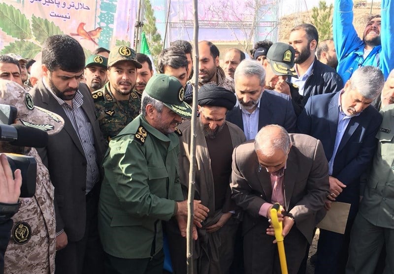 IRGC Chief Says Basij Forces Ready to Plant Trees across Iran