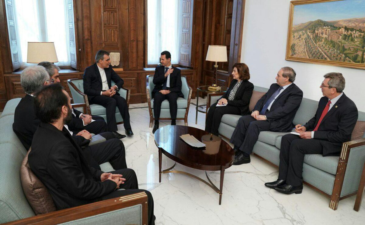 Iranian Diplomat, Syrian President Meet in Damascus