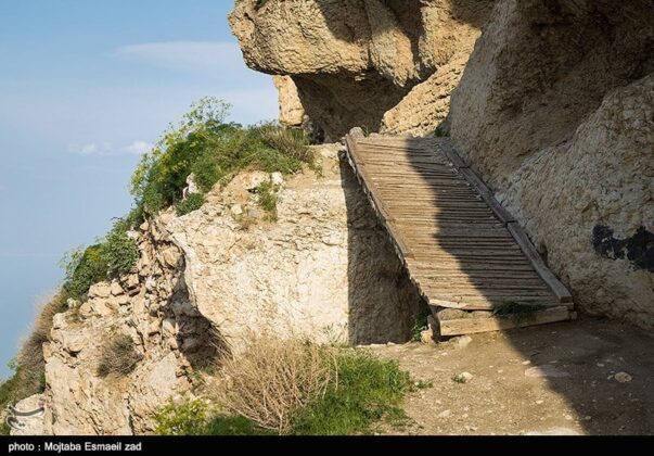 Kazem Dashi; Huge Rocky Structure in Middle of Lake Urmia