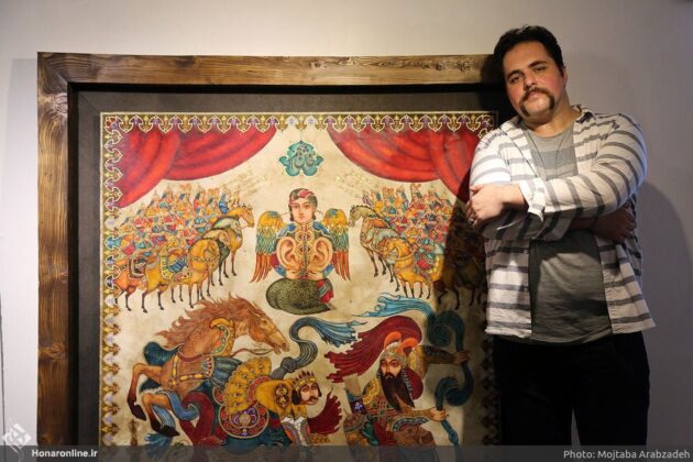 Iranian Artist’s Paintings of Shahnameh on Show in Tehran  