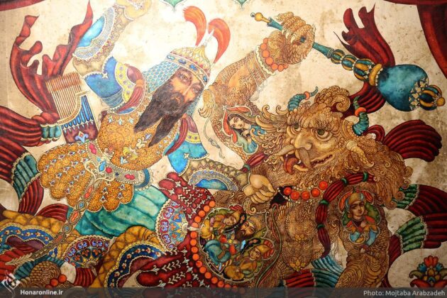 Iranian Artist’s Paintings of Shahnameh on Show in Tehran  