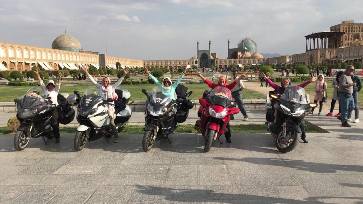 Bike-Riding French Tourists Once Again in Iran after 46 Years