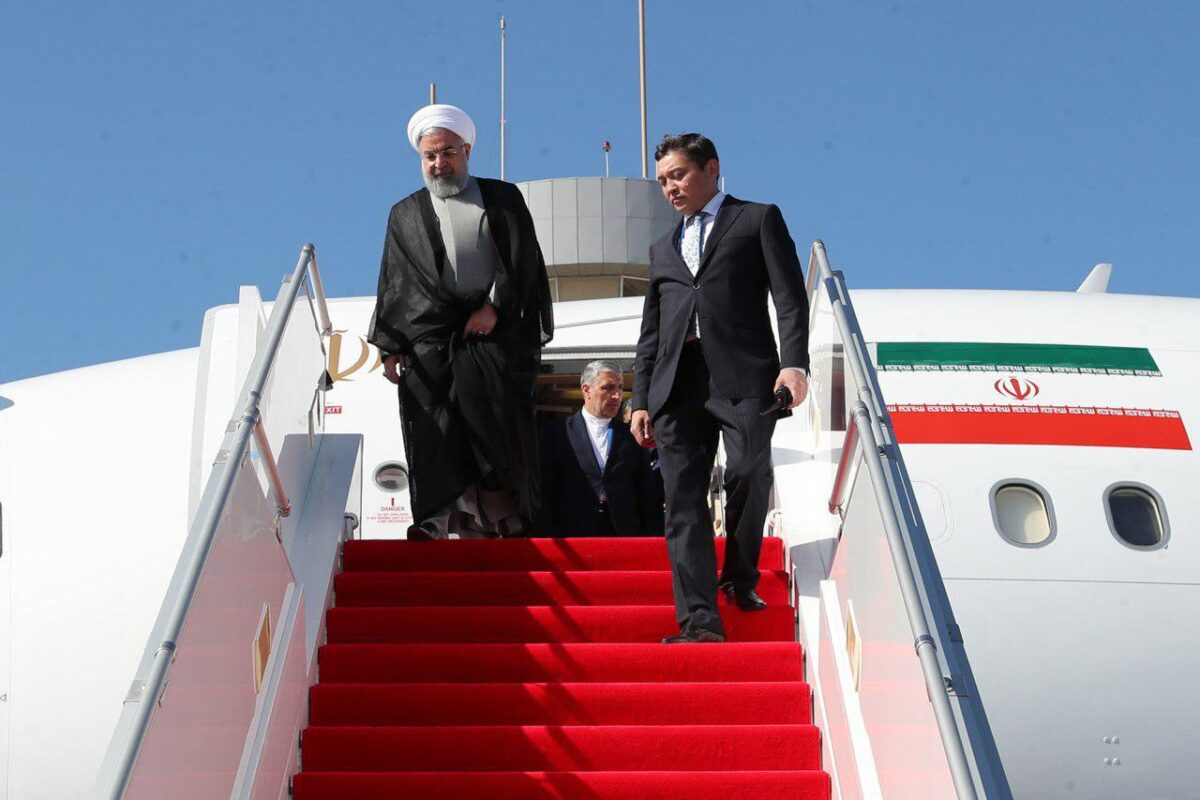 Iran President in Kazakhstan to Sign Landmark Caspian Sea Deal