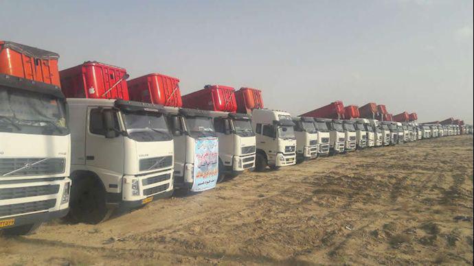Striking Lorry Drivers in Iran Demand Tyres, Higher Wages