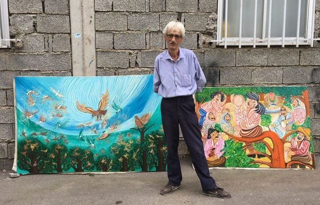 Iranian Painter Creates Works in Iranian-style Expressionism