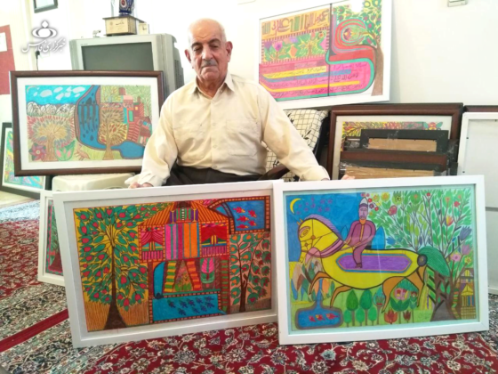 Iranian Man Turns into Painter in his Eighties