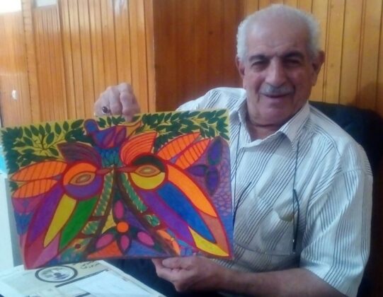 Iranian Man Turns into Painter in his Eighties