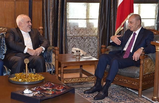 Iran’s Zarif Holds Talks with Lebanese President, FM